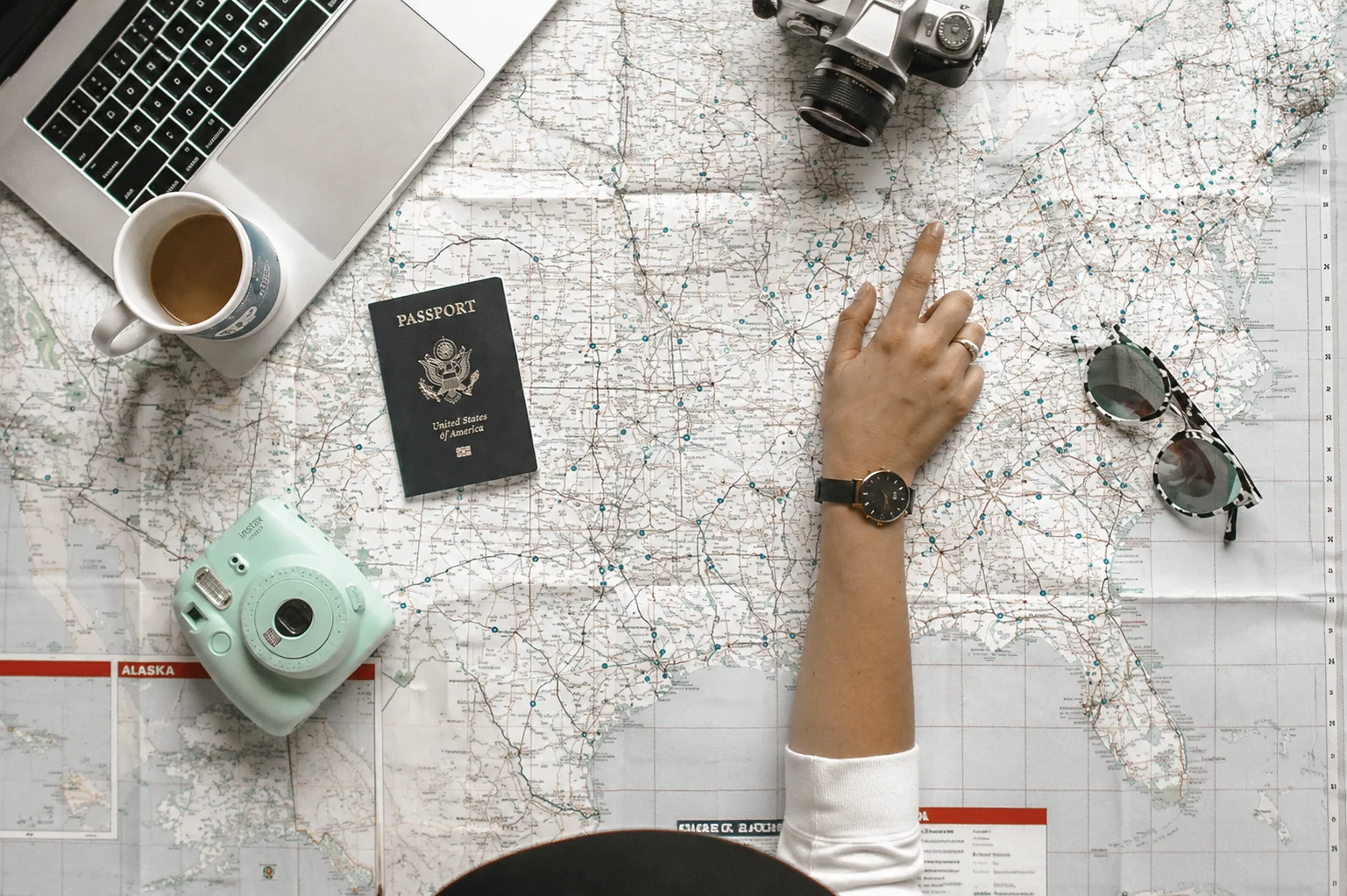 Travelers exploring a vibrant city destination