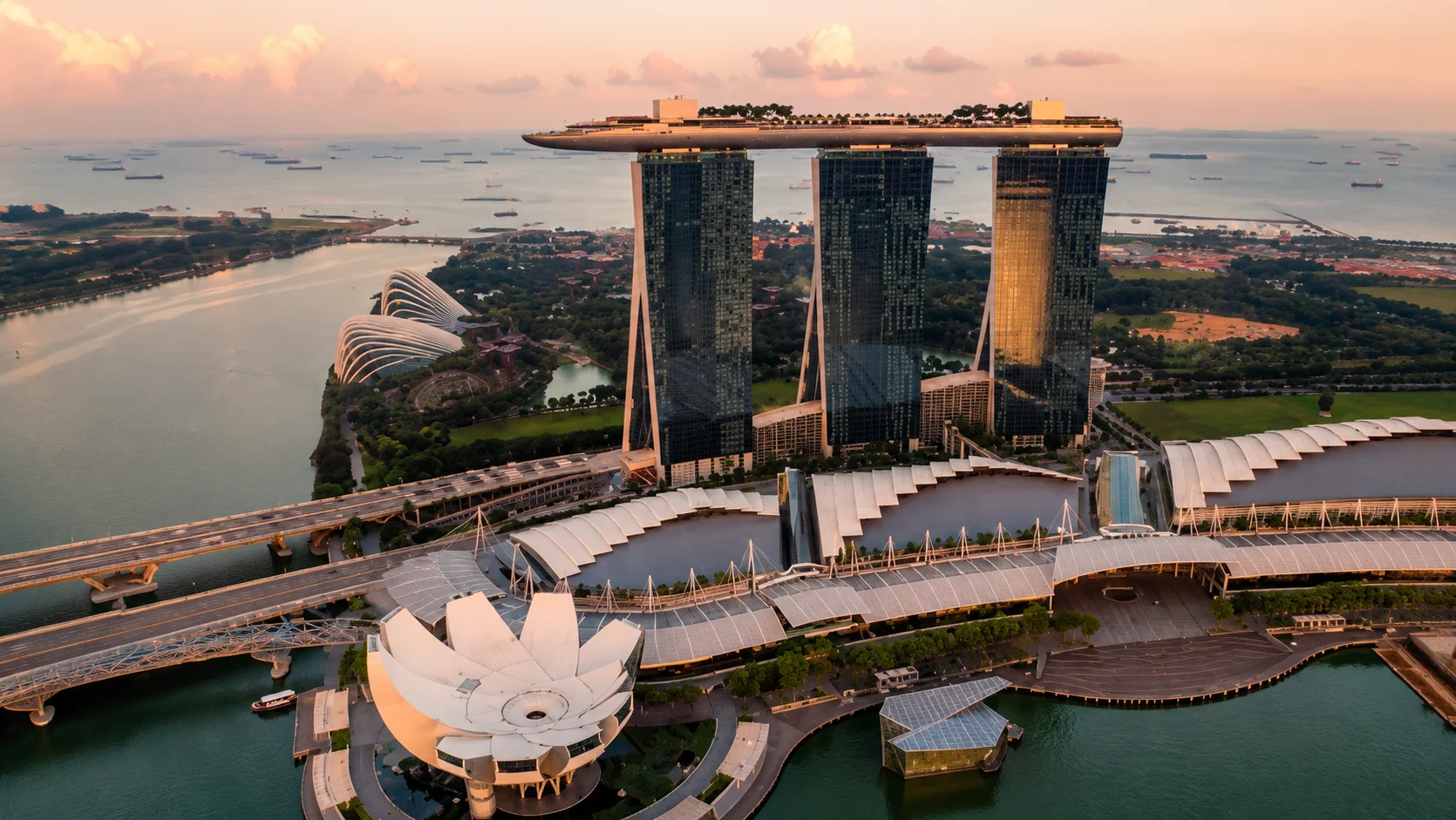 Family exploring Gardens by the Bay in Singapore